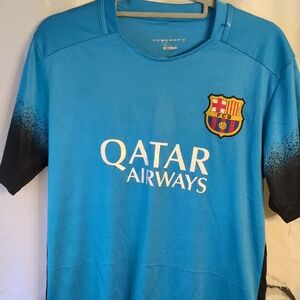 Blue FC Barcelona Soccer Jersey